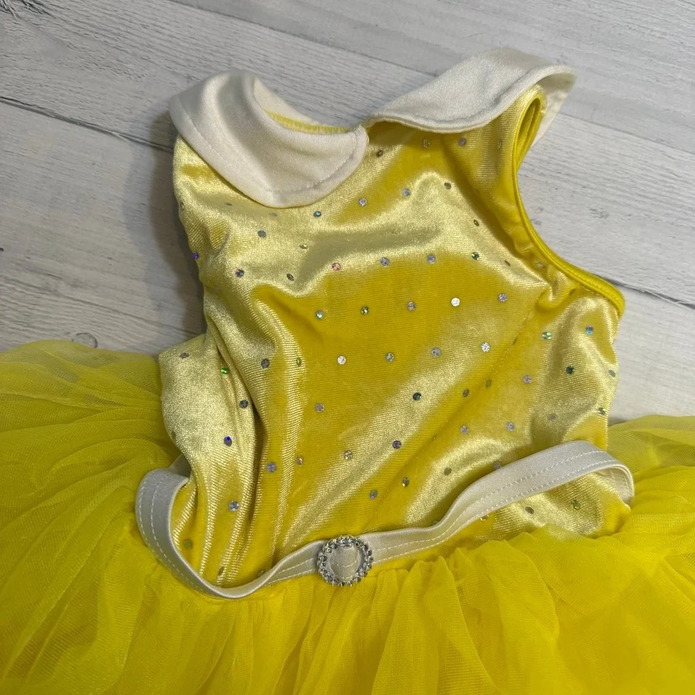 Weissman yellow tutu one piece‎ dance dress costume child XS